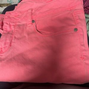 AE skinny jeans bubble gum pink Size 8/10